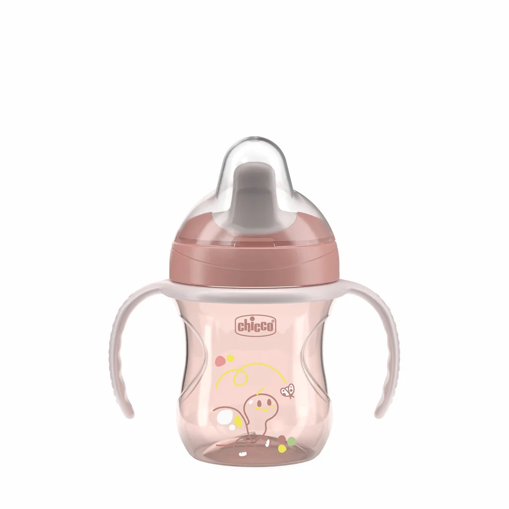 CHICCO Hrnček Training s držadlami pink, 6m+ 1x1 ks