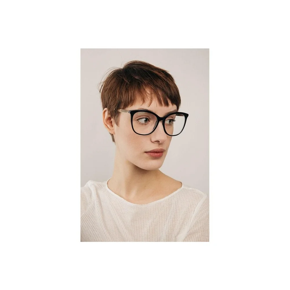 Kohe by eyerim Andrea Black blue-light [non-prescription]