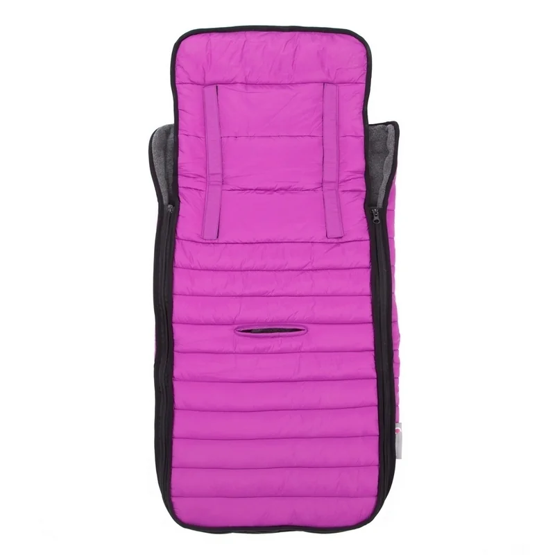 CuddleCo Comfi-Snug, Detský fusak páperový, 90x44cm, šedá/ružová