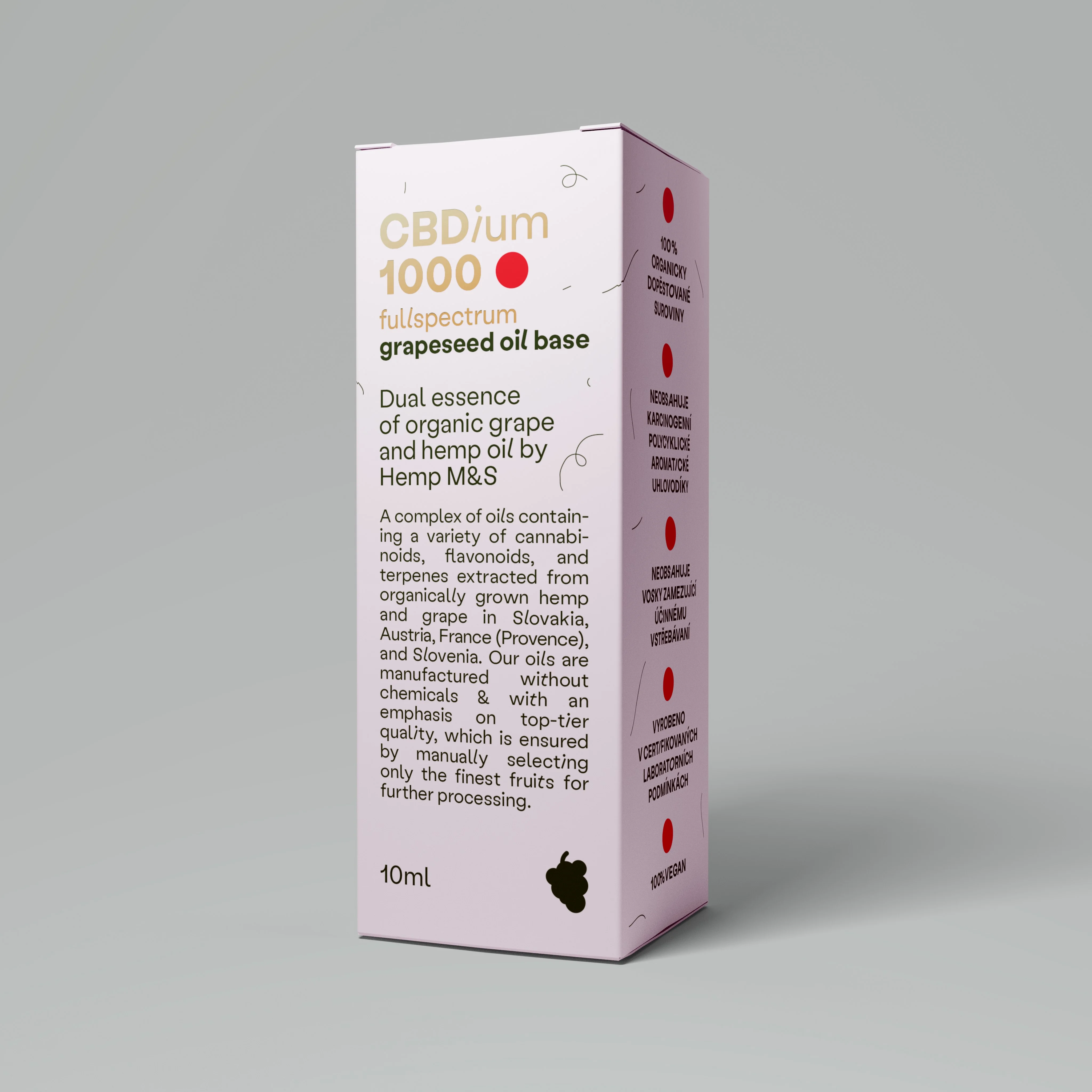 CBDium 1000 fullspectrum grape 10 ml