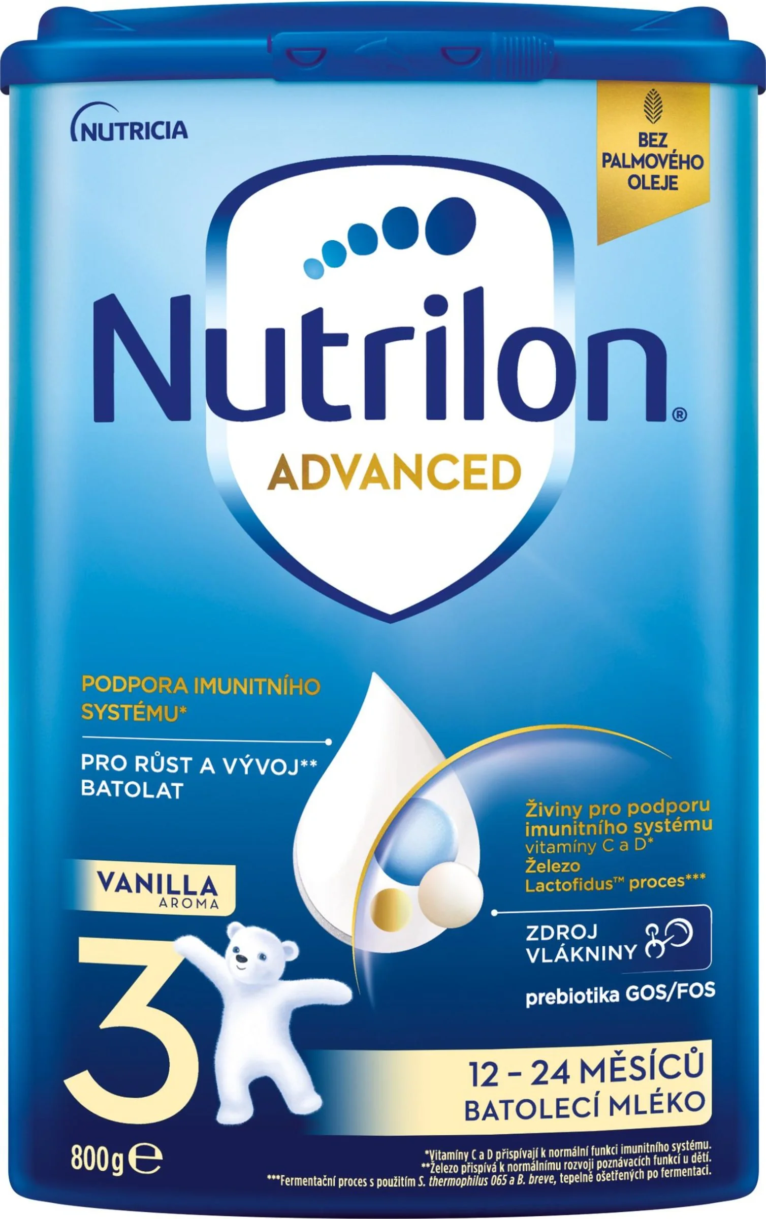 Nutrilon Advanced 3 Vanilka 1×800 g, dojčenská mliečna výživa