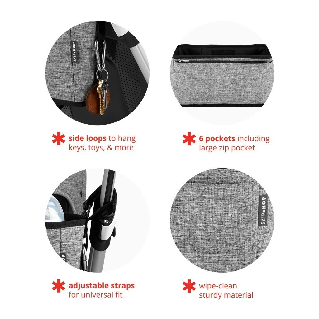 Organizér na kočík Grab&Go Ultra grey melange