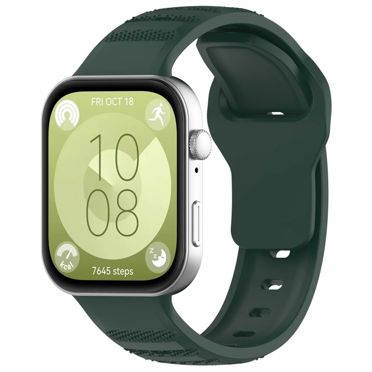 BStrap Silicone remienok na Huawei Watch Fit 3, dark green