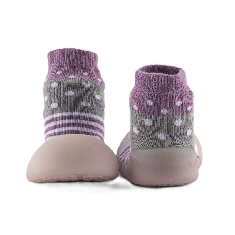 Chameleon ponožkotopánky Chameleon Lilac Polka veľ. 125
