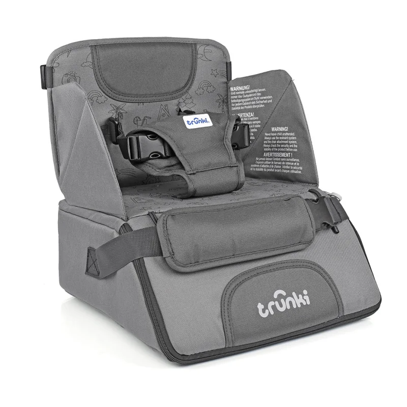 Trunki - Jedálenská stolička a podsedák 2v1, šedá