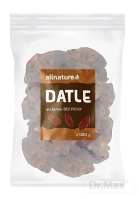 Allnature Datle Vykôstkované 1000g 1×1000 g, vykôstkované ďatle