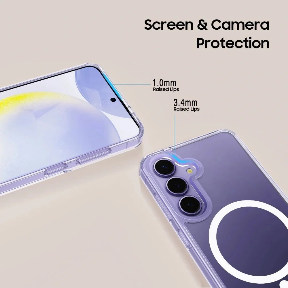 Tech-Protect FlexAir Hybrid MagSafe kryt na Samsung Galaxy A57 5G, priesvitný esvitný