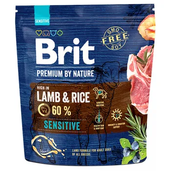 Brit Premium By Nature Sensitive Lamb 1×1 kg, granule pre psy