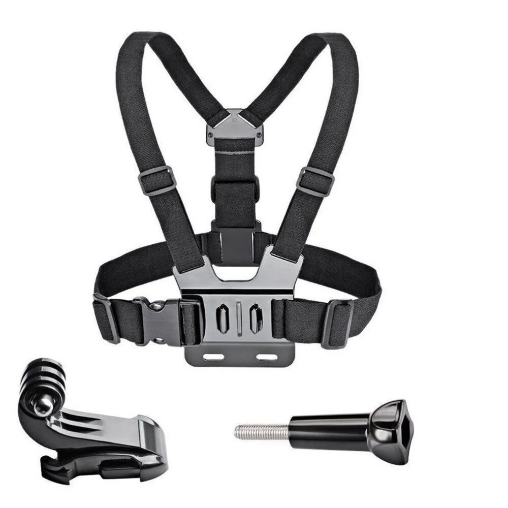 MG Harness popruh na hrudník pre športové kamery, čierny