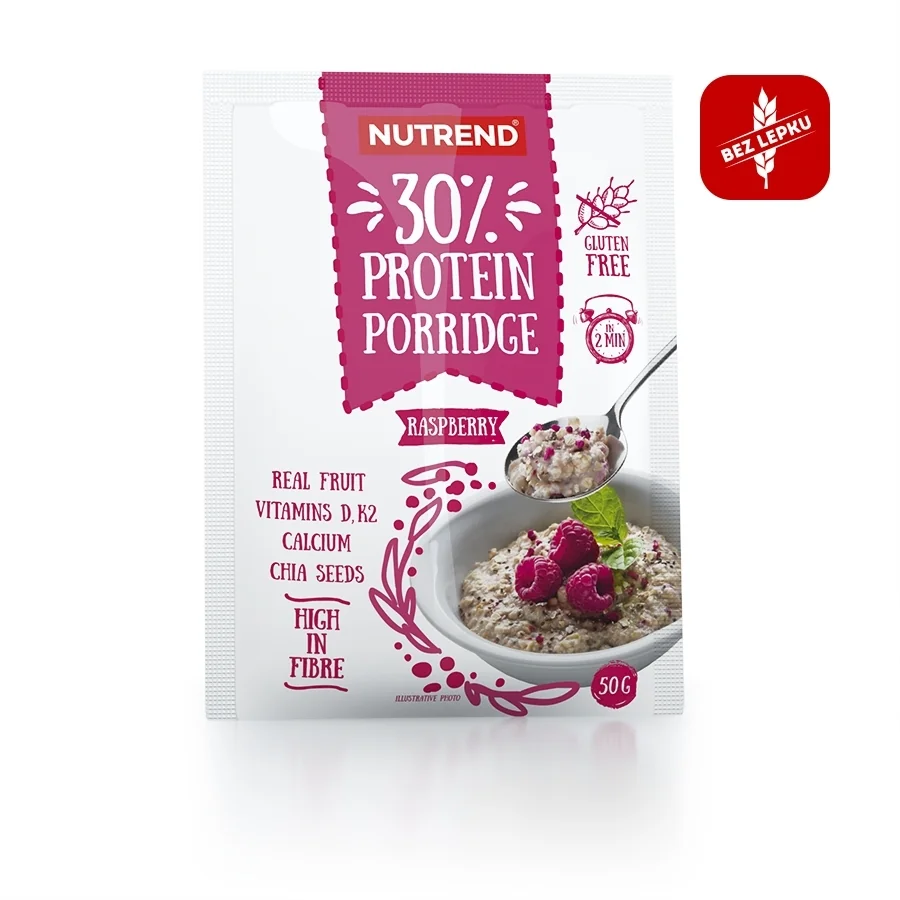 Nutrend PROTEIN PORRIDGE - malina, 5x50 g