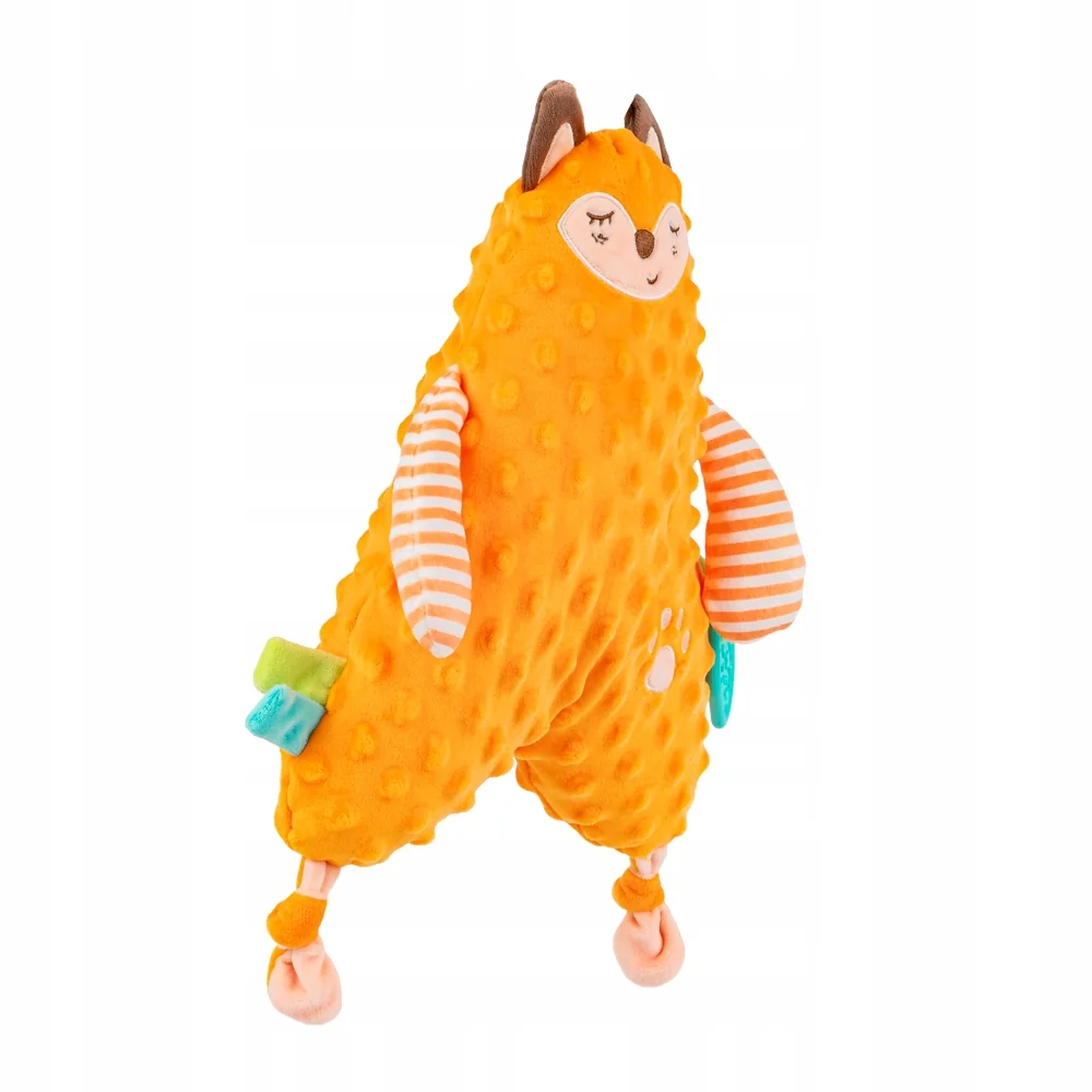 Prítulníček, maznáčik minky s hryzátkom Mr. Lišák, oranžový
