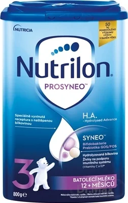 Nutrilon 3 PROSYNEO H.A. - Hydrolyzed Advance 1×800 g, detská výživa