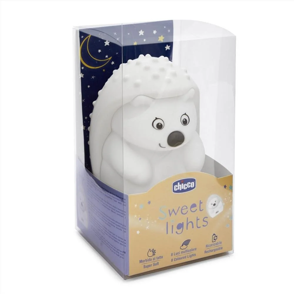 Chicco Soft Lamp Ježko – silikónové nočné svetielko