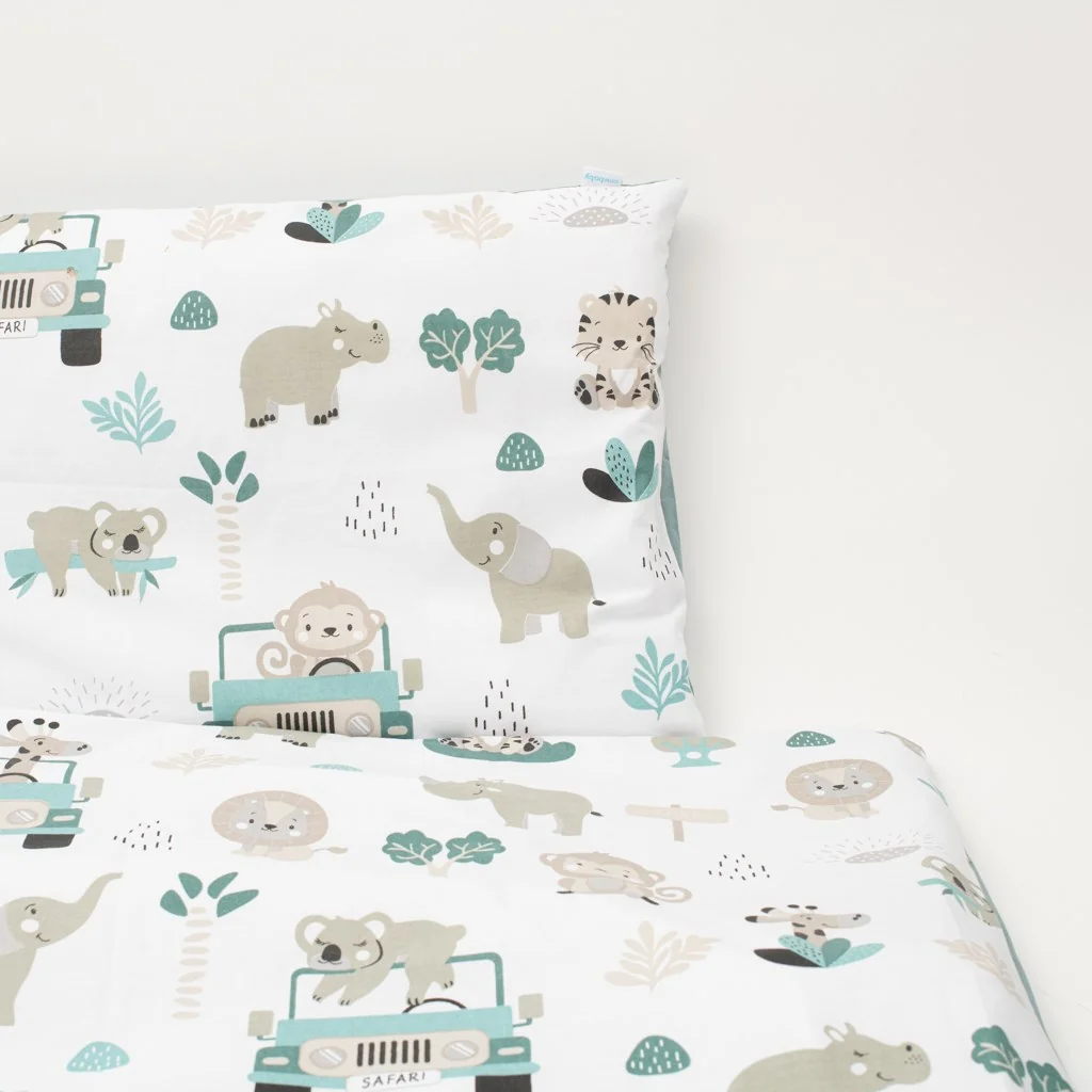 2-dielne posteľné obliečky New Baby Safari II 90/120 cm mint
