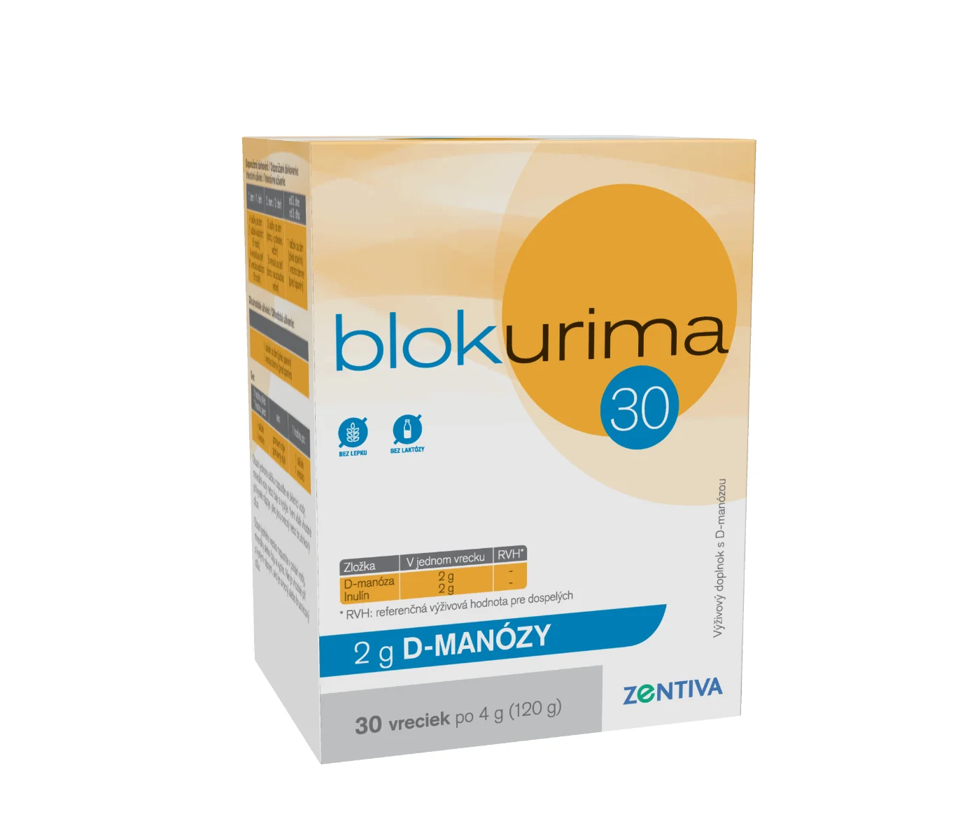 Blokurima 2 g D-MANÓZY 1×30 ks, vrecúška 120 g