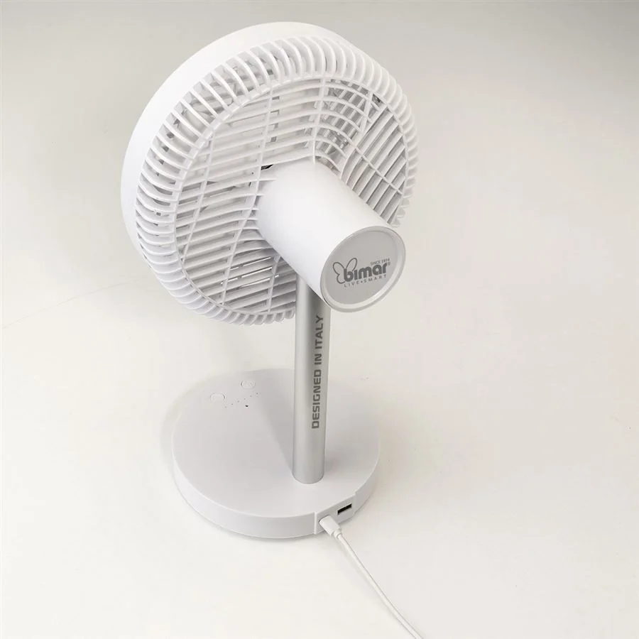 Stolový ventilátor Bimar VD 220.1 s nabíjateľnou batériou a WiFi