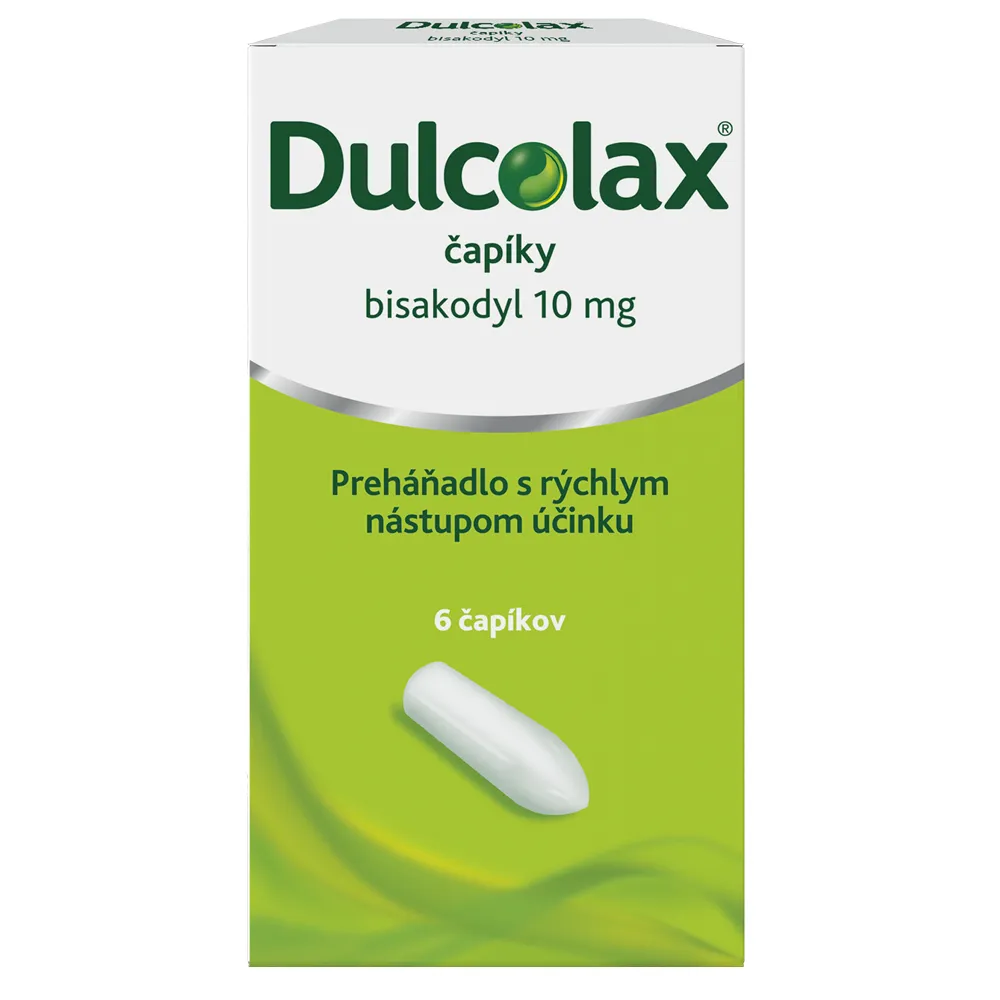 Dulcolax 10 mg 6 čapíkov 1×6 čapíkov, liek