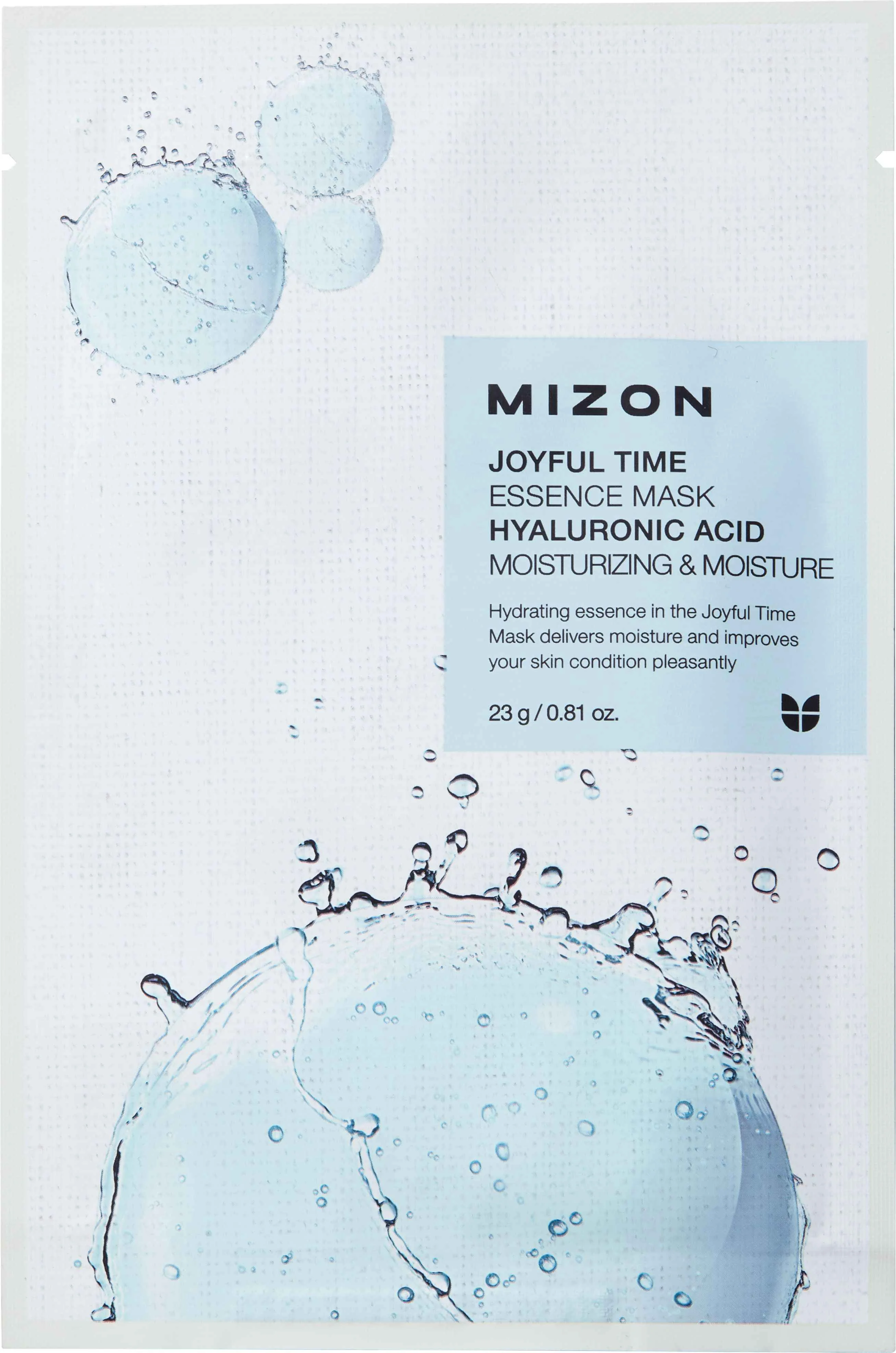 Mizon Joyful Time Essence Mask Hyaluronic Acid 23 g / 1 sheet 1×1 ks, pleťová maska