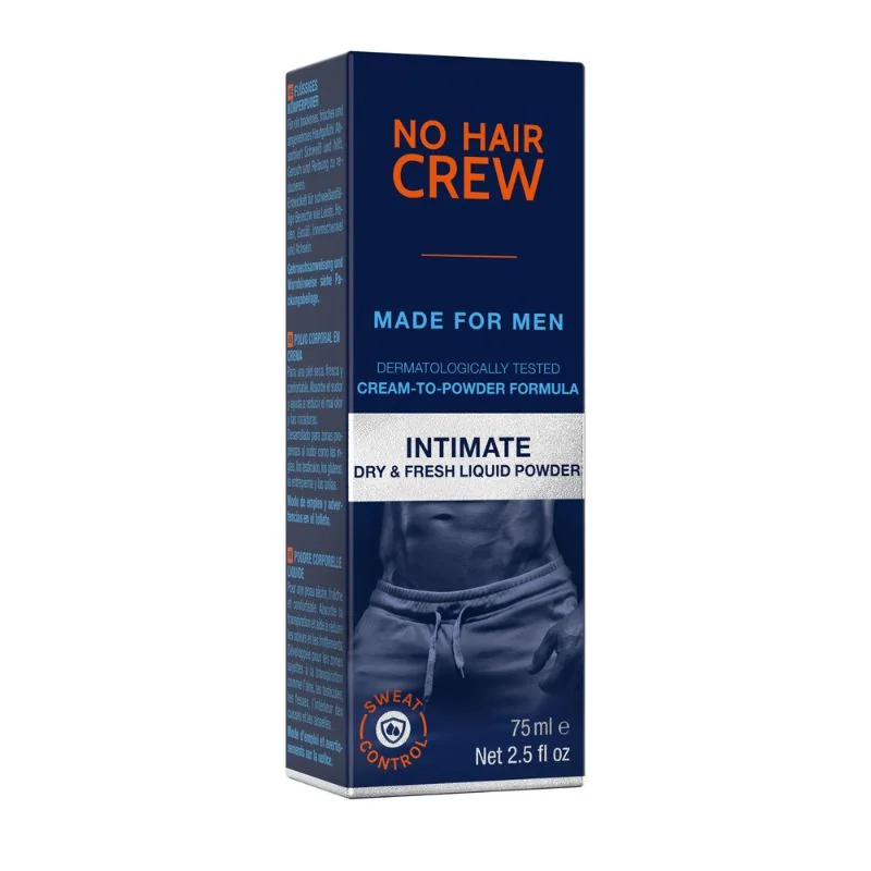 No Hair Crew INTIMATE Tekutý púder na telo a intímne partie 75 ml