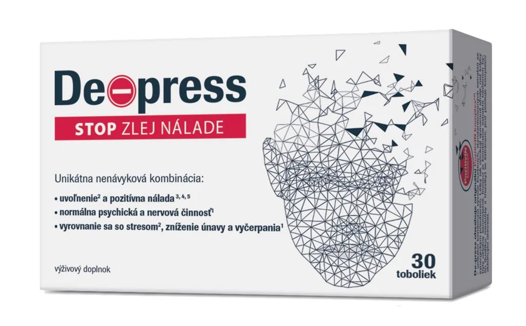 De-press 1×30 cps, výživový doplnok