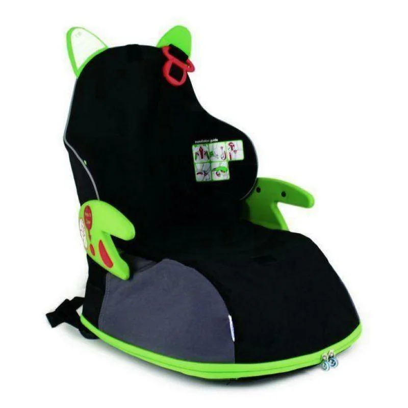 Trunki BoostApak detský podsedák do auta a batoh 2v1, zelený