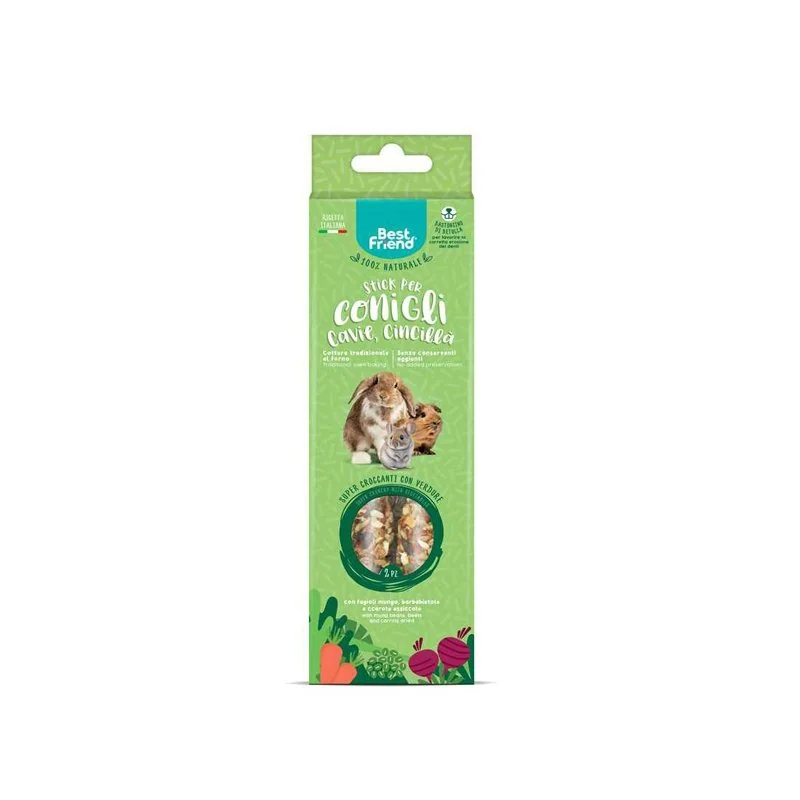 Prírodné tyčinky pre králiky, morčatá a činčily 115 g, zelenina