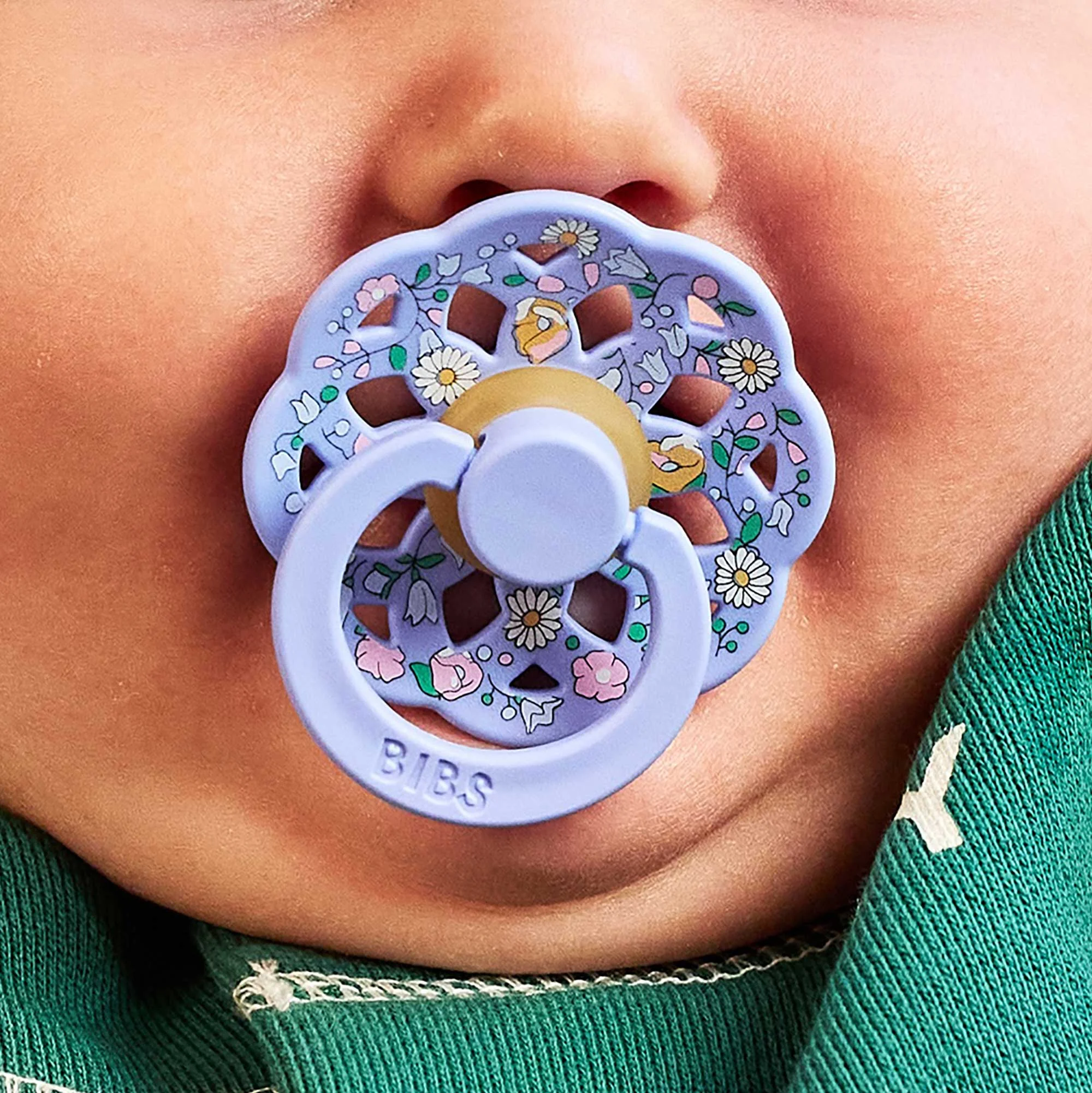 BIBS x Liberty Boheme cumlíky z prírodného kaučuku 2ks - veľkosť 1 Chloe Meadow Ivory Mix