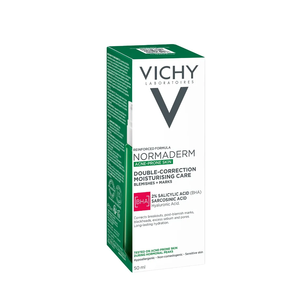 VICHY Normaderm Phytosolution krém s dvojitým účinkom pre korekciu nedokonalostí pleti so sklonom k akné 50 ml 1×50 ml, krém