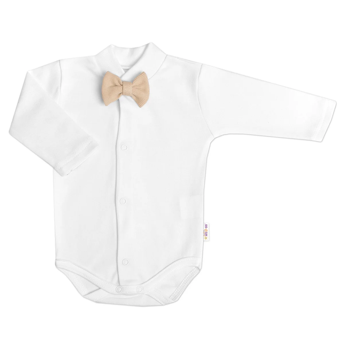 Bavlnená súprava Gentleman 3D, body, polodupačky s lacnom + čiapočka
