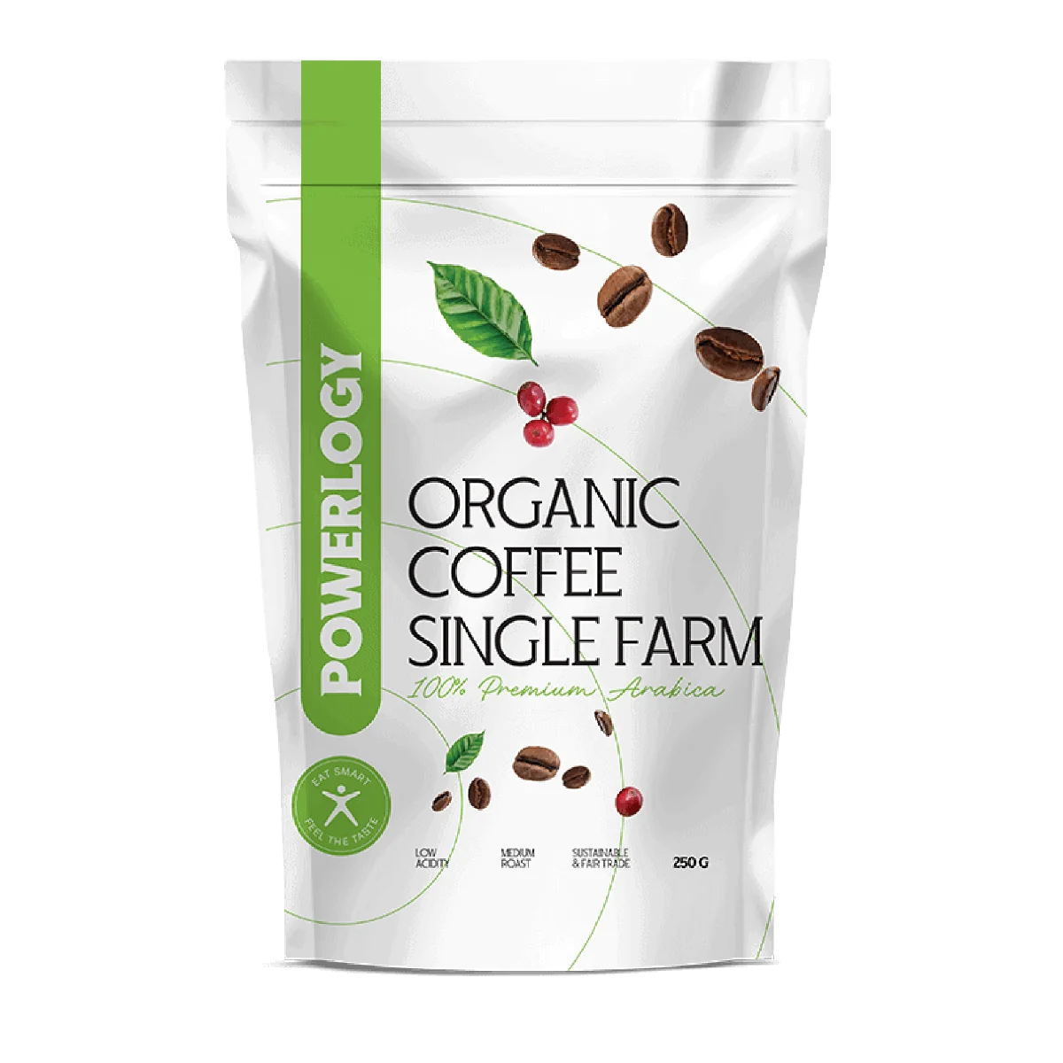 Powerlogy Organic Coffee 1×250 g, káva