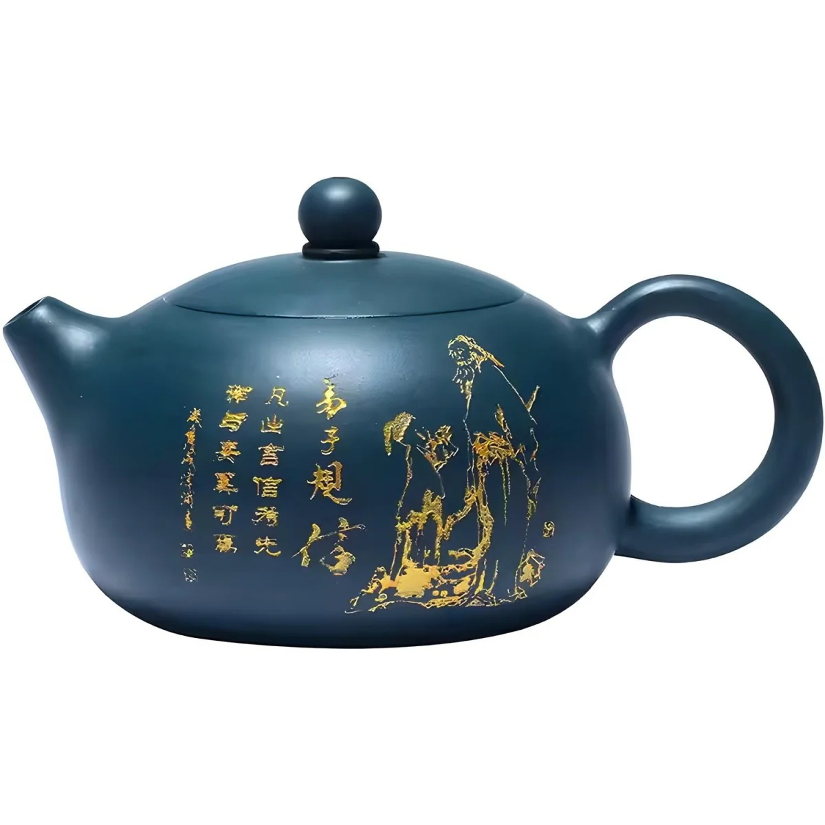 Čajník Qinghua - Modrá 220 ml, yixingská zisha hlina