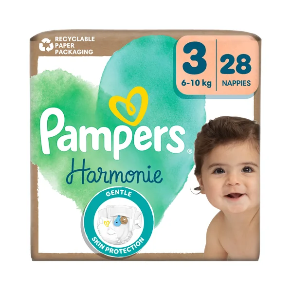Pampers Harmonie plienky veľkosť 3, 6kg-10kg 28 ks