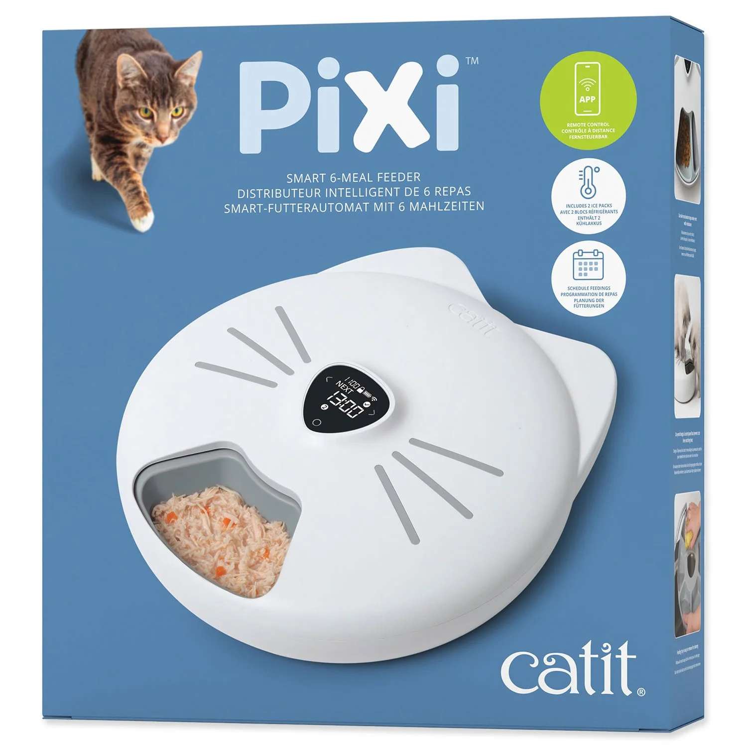Automatický dávkovač kŕmenia Pixi Smart na 6 dávok 6 dávok