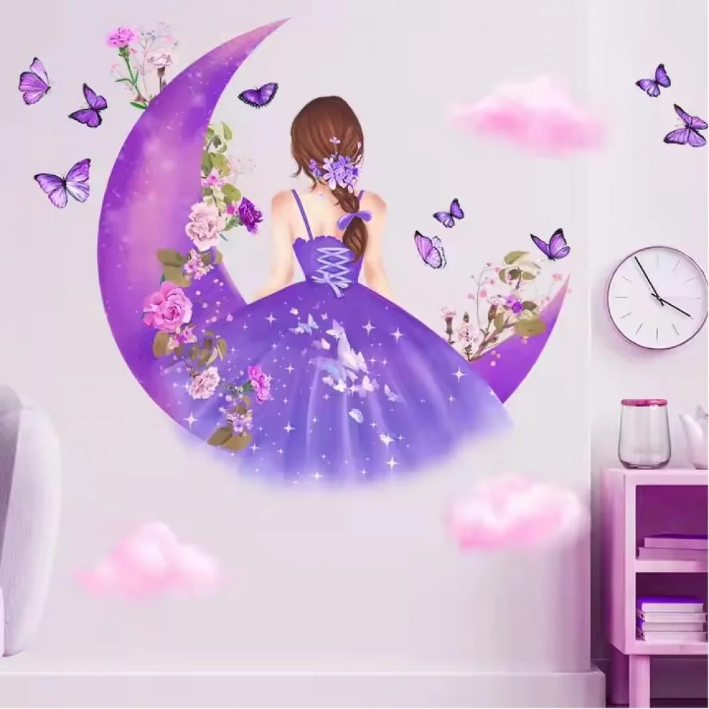 Samolepka na stenu/Tapeta Moon Girl