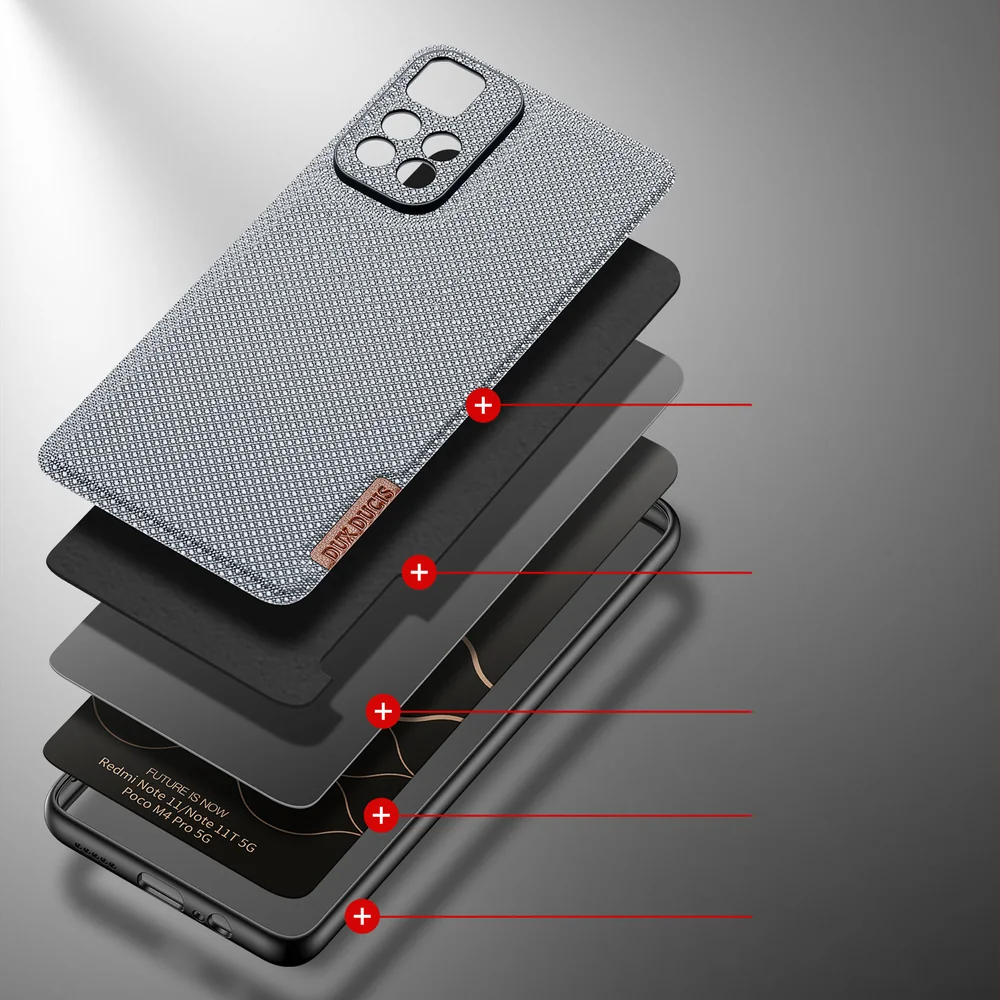 DUX DUCIS Fino kryt na Xiaomi Poco M4 Pro 5G modrý