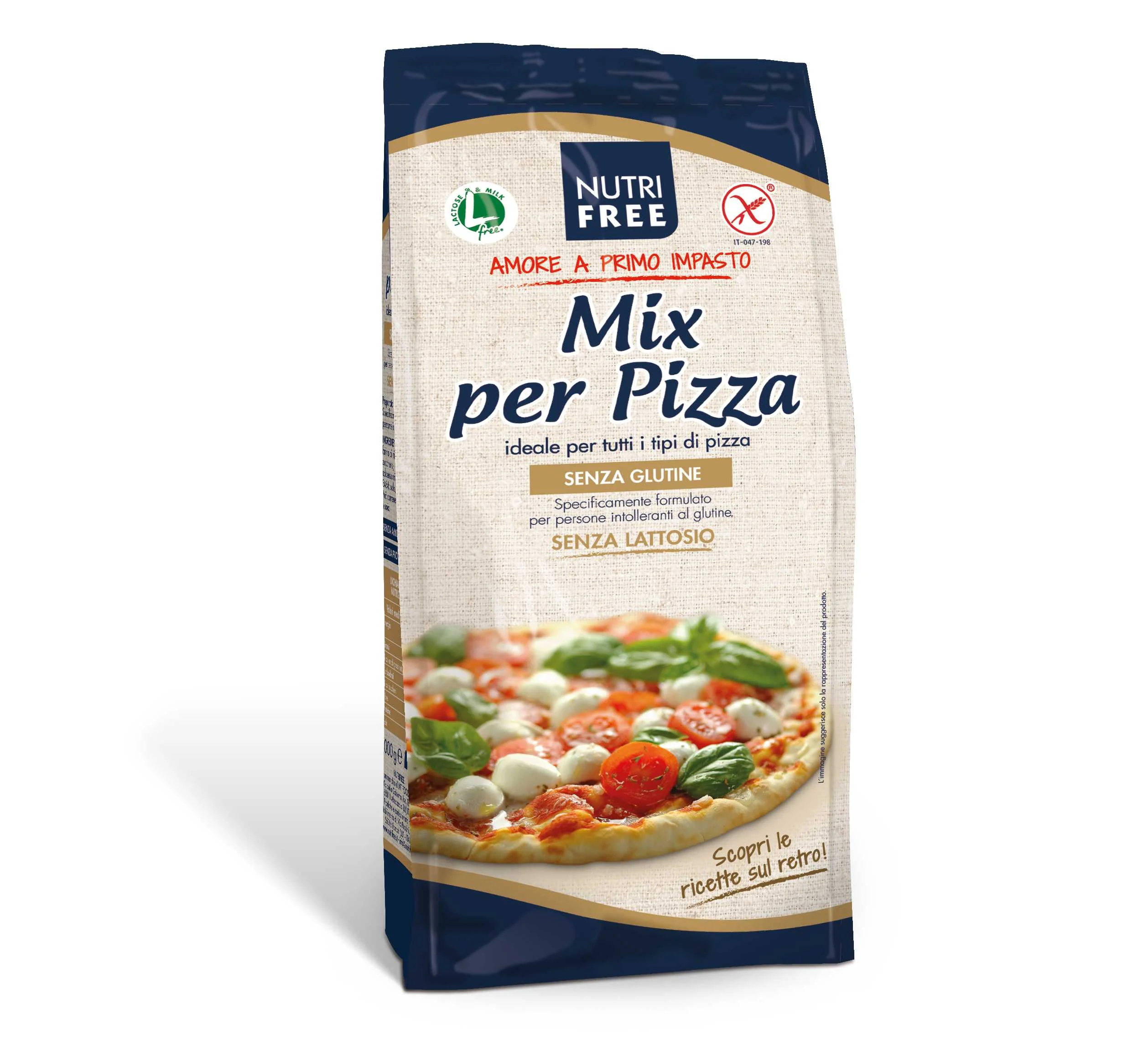 Nutrifree Mix per Pizza  Zmes na prípravu bezlepkovej pizze 1×1000 g, zmes na bezlepkovú pizzu