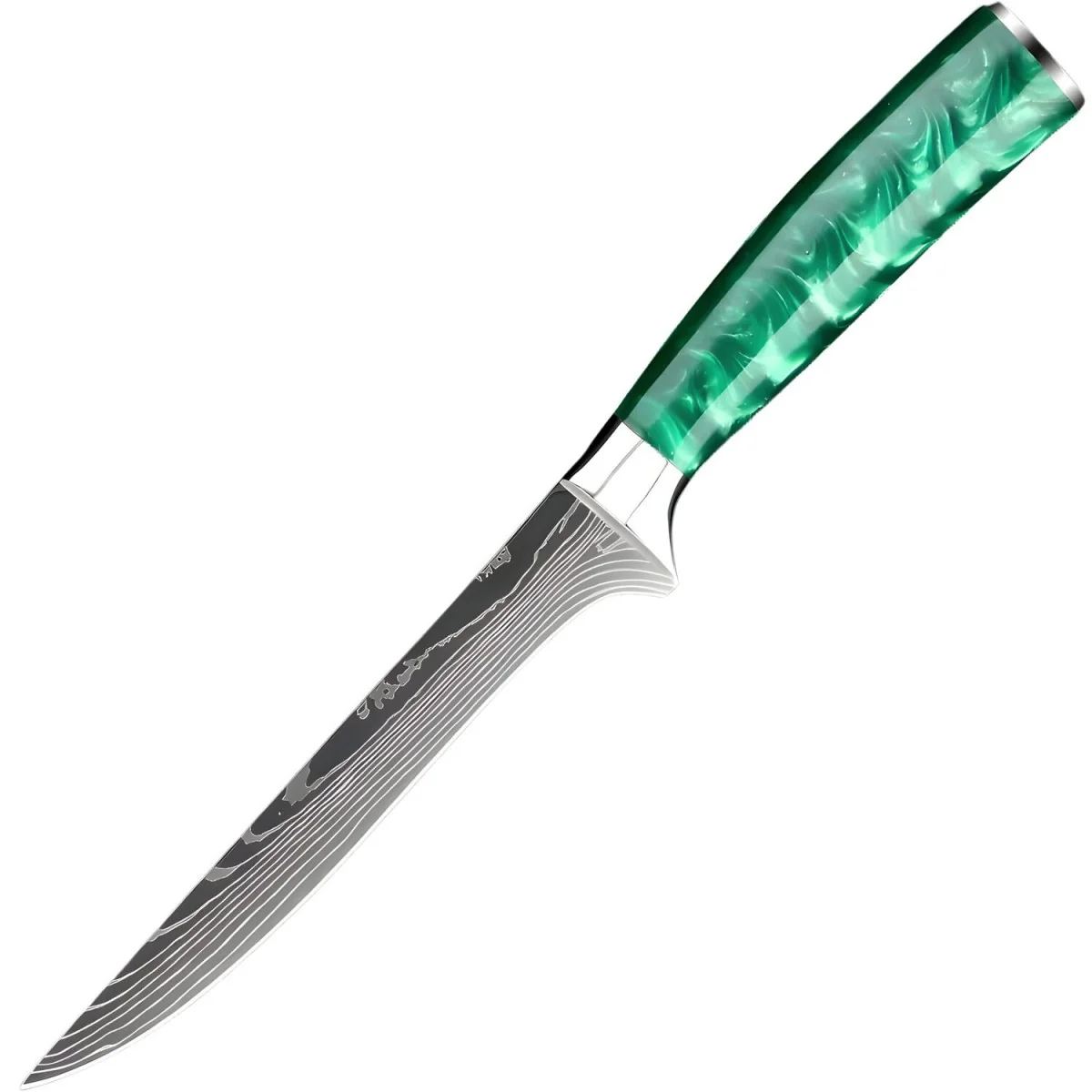 Kuchynský nôž boning so zelenou rukoväťou 1 ks