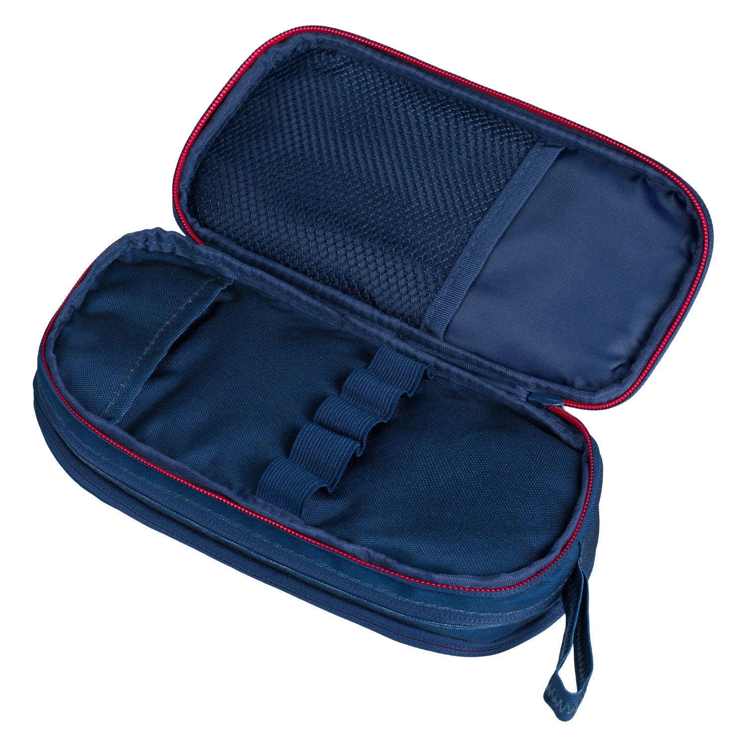 Baagl študentský peračník Etui Big Navy, tmavomodrý, 3 komory tmavomodrý