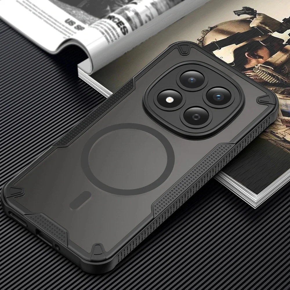 Tech-Protect Rugged Shield MagSafe kryt na Xiaomi Redmi Note 15 Pro 5G, čierny , čierny