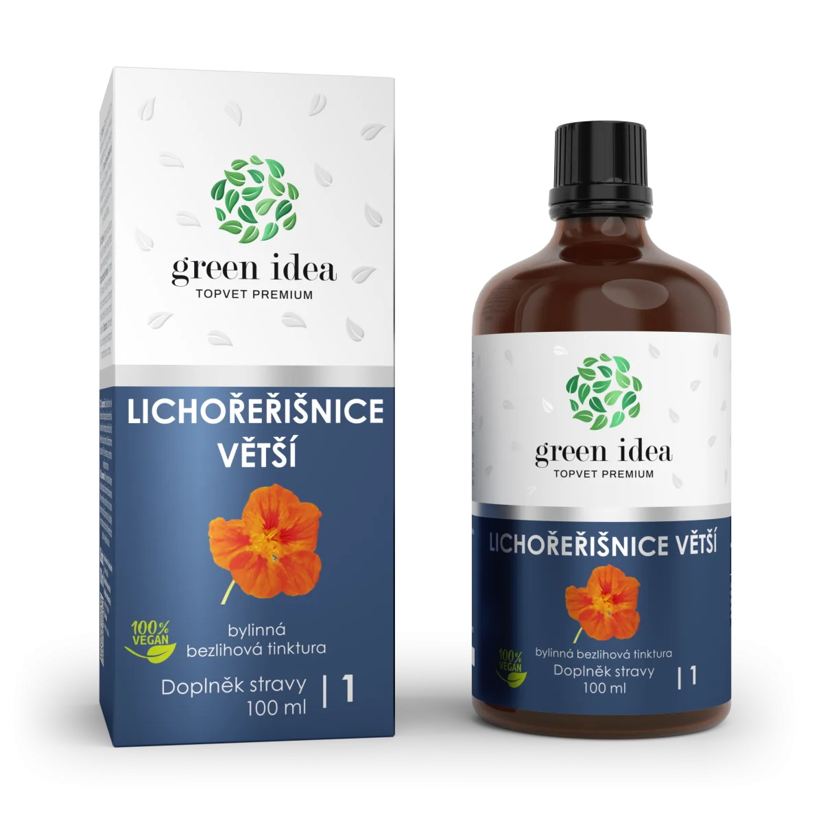Kapucínka - bezliehová tinktúra 100 ml - Green idea