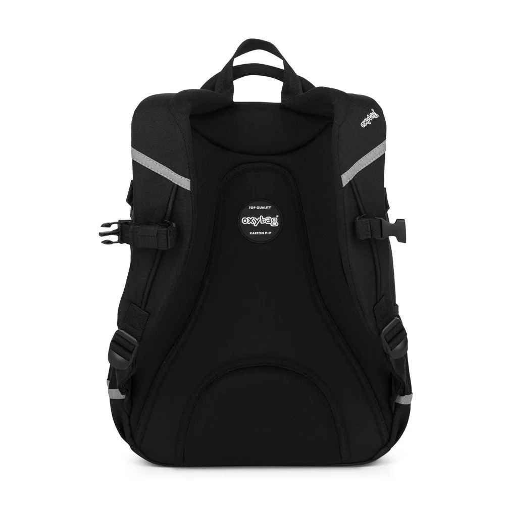 OXY SCOOLER - študentský batoh Black čierny, ergonomický