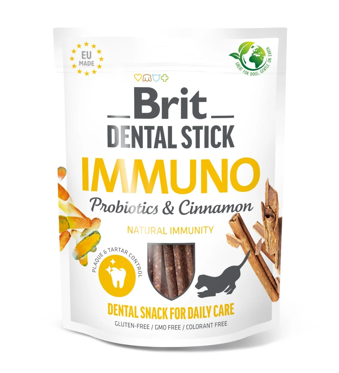 Brit Dental Stick Immuno s probiotikami a škoricou 7 ks