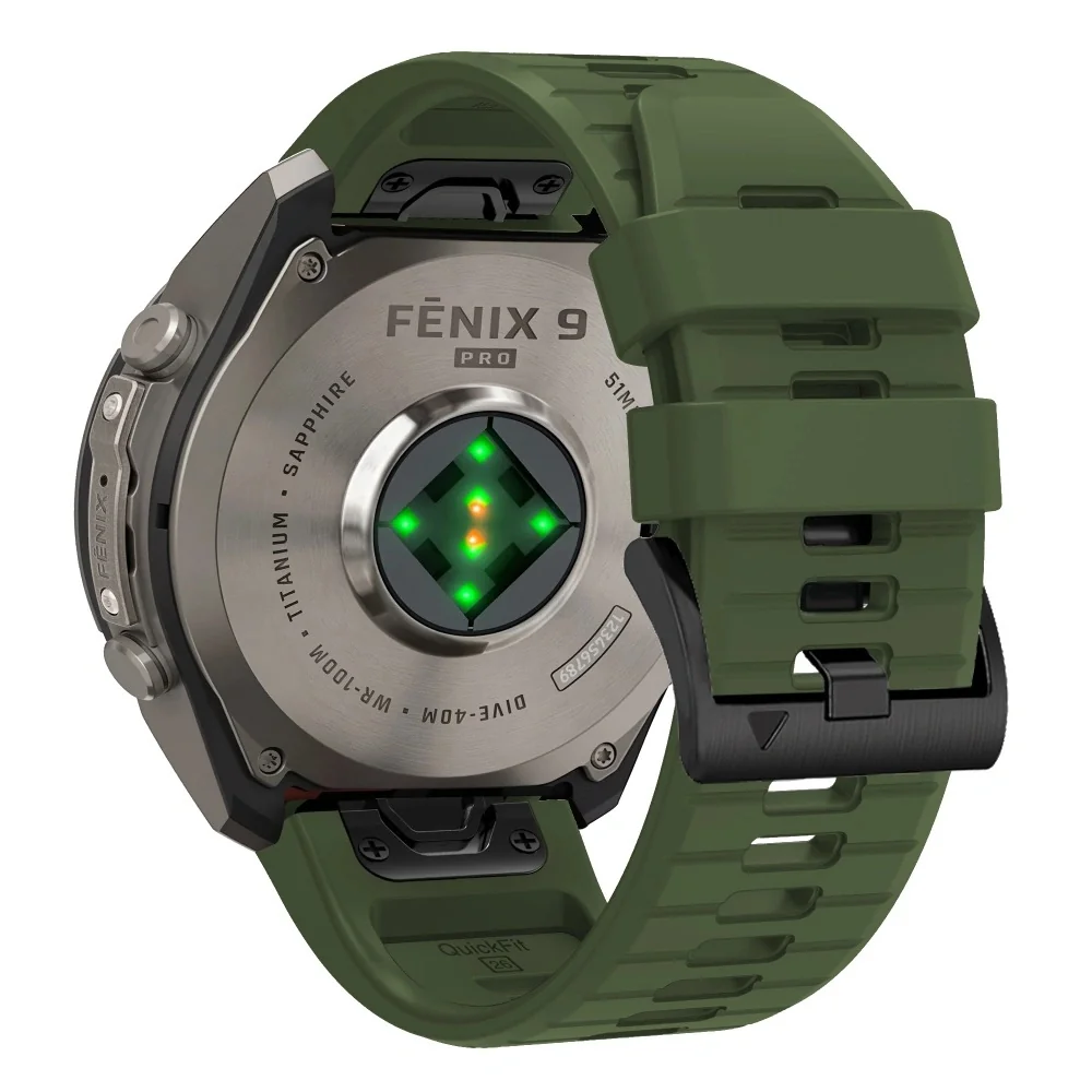 Tech-Protect Silicone remienok Garmin QuickFit 22mm, military green