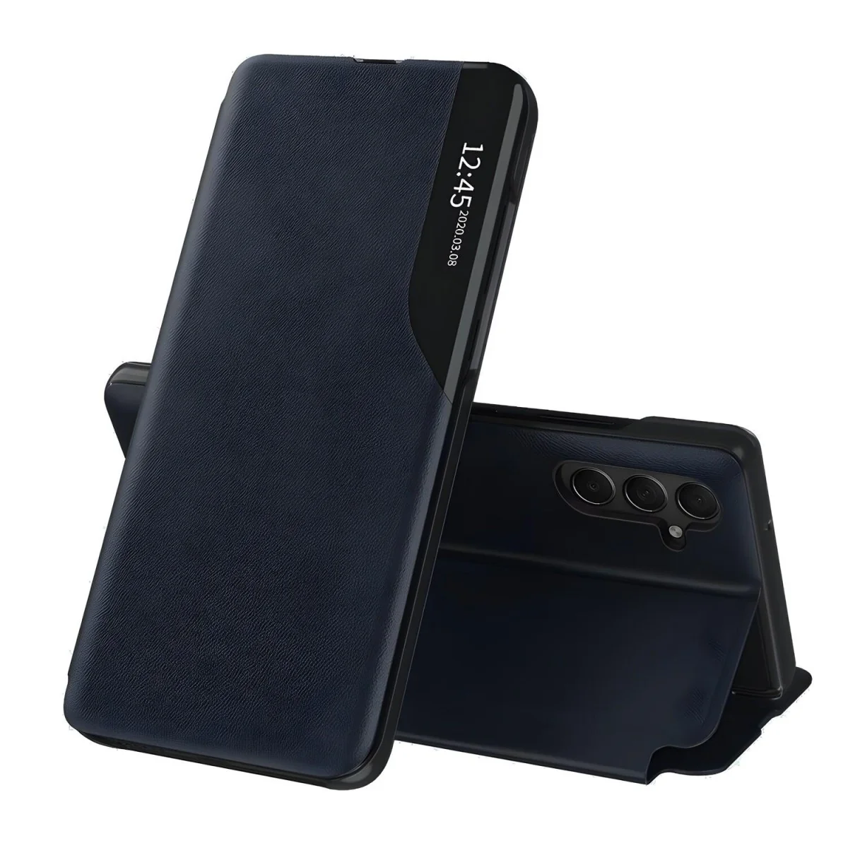 Flipové púzdro View Case pre Samsung Galaxy A15 Tmavo Modrá
