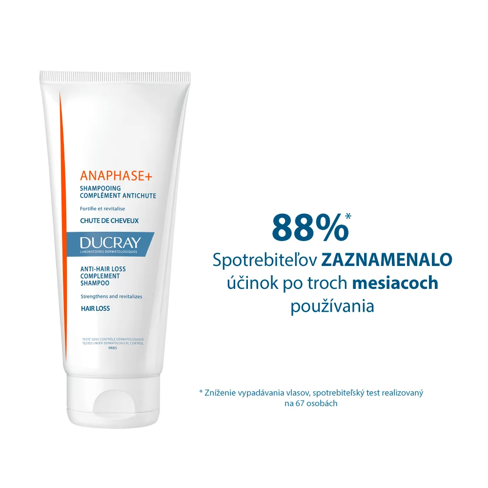 DUCRAY Anaphase + Doplnkový šampón na vypadávanie vlasov 1×200 ml, šampón proti vypadávaniu vlasov