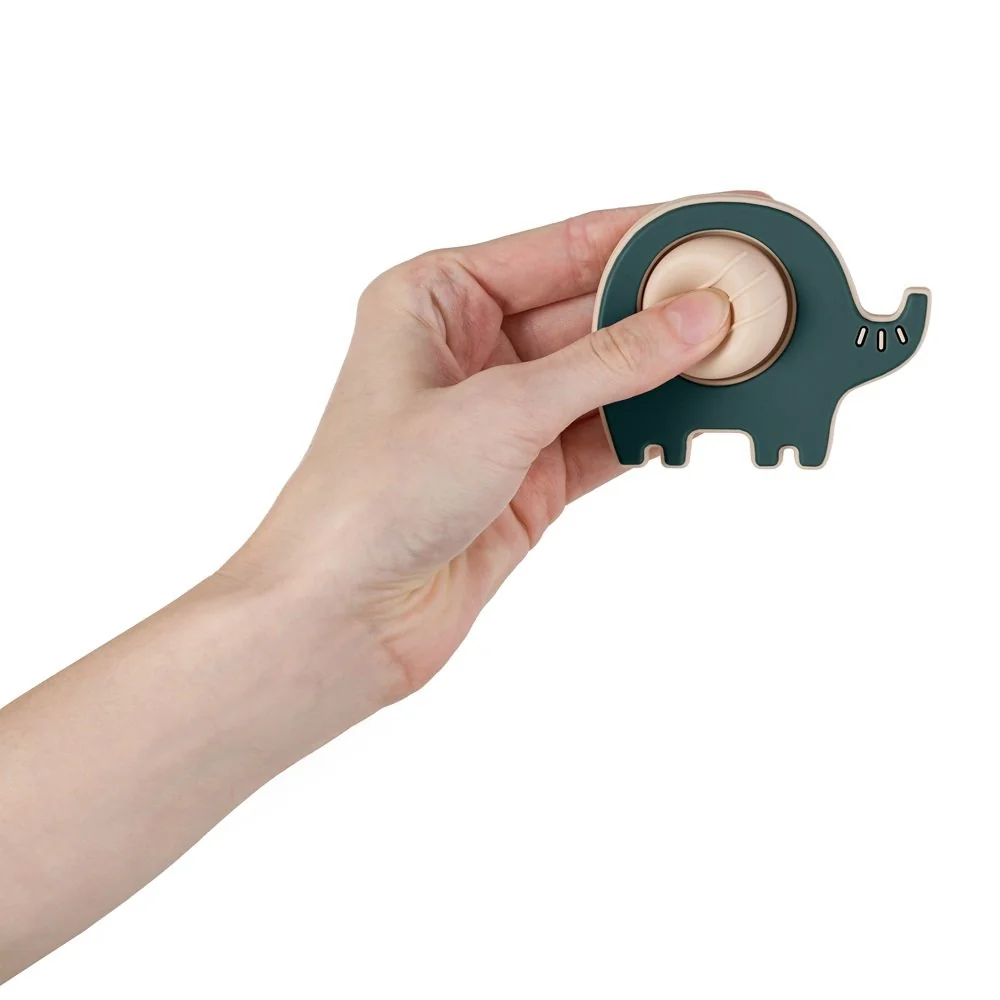 Hračka silikónová Elephant Edwin Misty Green 6m+
