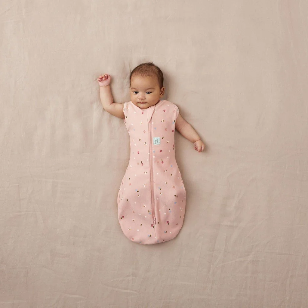 Zavinovačka a vak na spanie 2v1 Cocoon Daisies 0-3 m, 3-6 kg, 0,2 tog