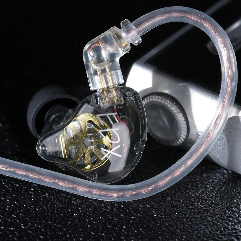KZ EDX Lite dynamické HiFi slúchadlá do uší, sivé
