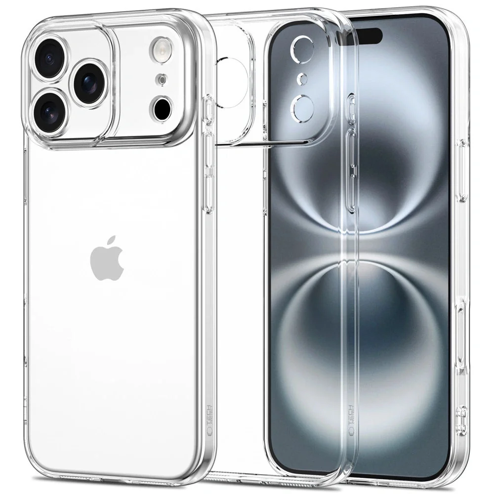 Tech-Protect FlexAir kryt na iPhone 17 Pro, priesvitný