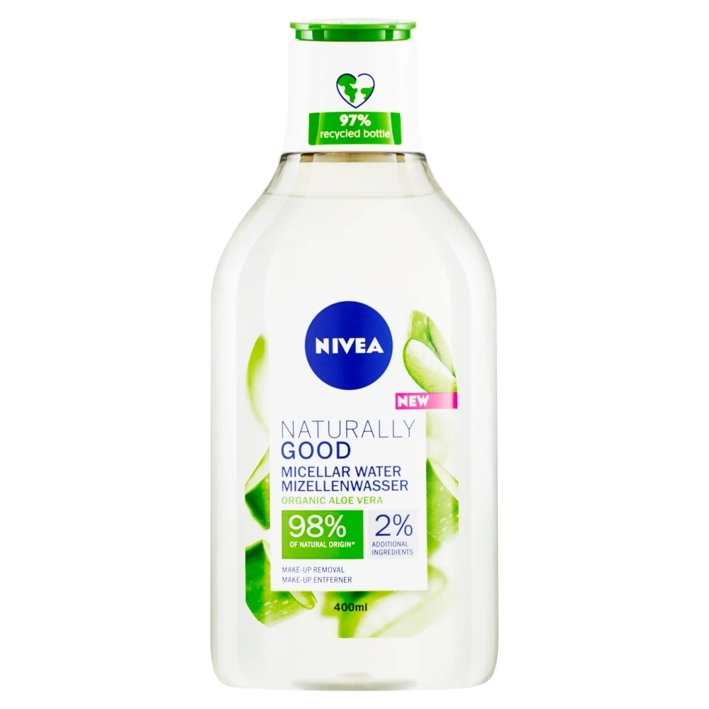 NIVEA Naturally Good Micelárna voda, 400 ml